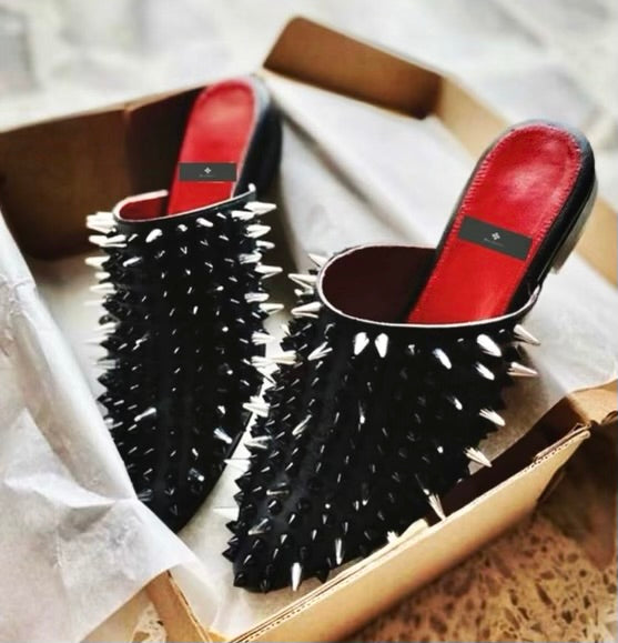 Valentina Spiked Mule (Shipping Sep 18th)